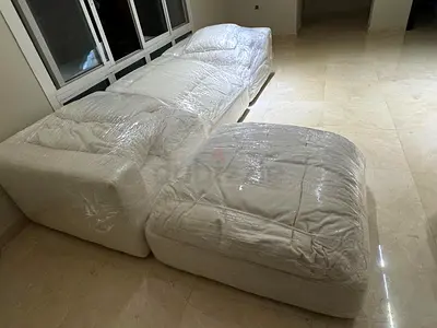Excellent condition marina home sofa with footstool
