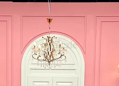 Elegant Crystal Chandelier with Gold Finish