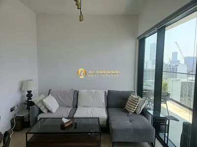 Skyline View 1BR | Furnished | Balcony & Pool Access | Binghatti Corner JVC