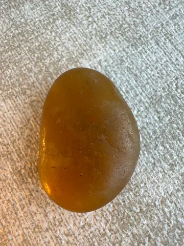 Smooth Yellow agate Polished Stone