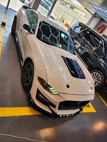 2022 FORD MUSTANG ECOBOOST, WHITE LOW MILEAGE , 1232