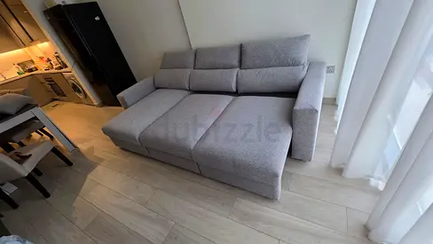 Ikea Eskilstuna L shape sofa bed with storage
