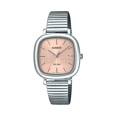 Casio LTP-B166D-4AVDF Ladies Stainless Steel Watch - Pink Dial, Date, Water Resistant