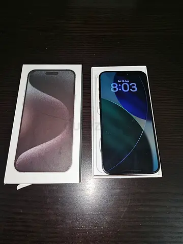 Iphone 15 pro max with Box 256GB LLA Dual Esim all Geniune battery 84% face iD Truetone working