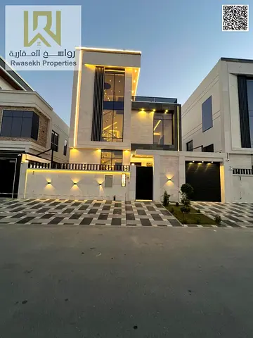 Villa for Sale in Al Yasmeen – Prime Location • Price: AED 2,050,000 • Floors: 3 floors • Bedrooms: 5 master bedrooms • Living Areas: 3 living roo