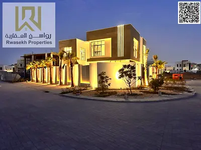Luxury Corner Villa for Sale in Al Yasmeen, Ajman | 5 Master Bedrooms | Private Pool | Elevator | 6,200 Sq.Ft | All Registration Fees Included