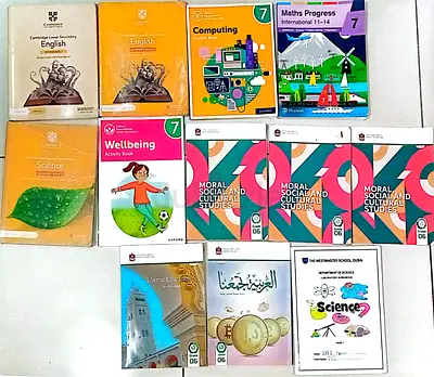 Set of Year 7 School Textbooks and Workbooks -