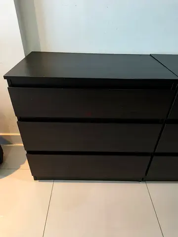 IKEA Kullen chest of 3 drawers, dark brown