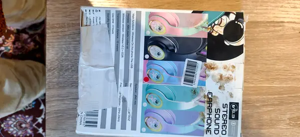 New boxed stereo over-ear headphones