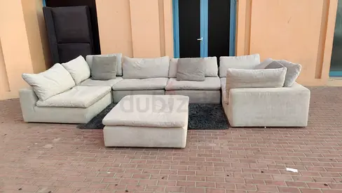 Pan home pianca feather 🪶 filled Modular Sofa without footstool