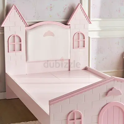 Kid 4-piece bedset (girl) - bed, dressing table, trundle, nightstand