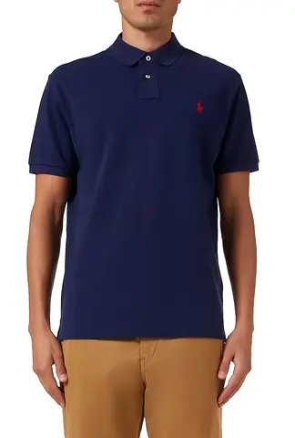 Navy Polo Shirt - Ralph Lauren style, men’s casual short sleeve