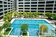 Two-bedroom apartment for annual rent in Aljada, Sharjah. Ready to move in, with kitchen appliances,
