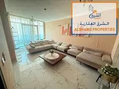 Two bedrooms and a living room, master bedroom, high floor with balcony in Al Waha Towers