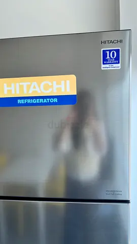 Hitachi stainless steel refrigerator - good condition