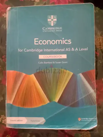 9708- Cambridge International AS & A Level Economics- Paperback Coursebook