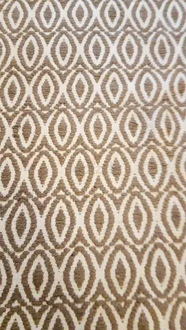 Used 120x190 cm Brown & Beige Geometric Area Rug. Wool and Cotton Blend. Unused. AED. 390 Only!