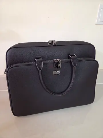 Limited edition Bag by Pierre Cardin Genuine Leather Dark Brown Briefcase/Laptop bag