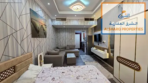 استوديو مفروش للإيجار السنوي – جاردن سيتي 24,000 درهم | مفروش بالكامل | إطلالة بانورامية