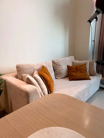 Comfortable Modern Fabric Sofa with Cushions