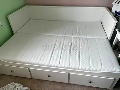 Ikea hemnes day bed with 2 ikea mattress