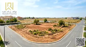 Corner Townhouse plot ready to build in prime location in Al zahya Ajman