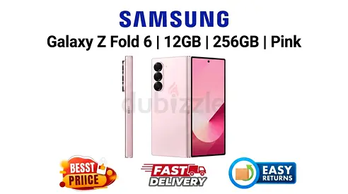Samsung Galaxy Fold 6 in Dubai - 12GB 256GB - Pink - FAIR CONDITION, FREE DELIVERY, WARRANTY