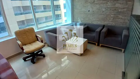 Furnished Office for Sale or Rent in Horizon Towers, Ajman | 940 Sq Ft, 7th Floor, Fully Fitted & Partitioned, Parking, Ideal for Business or Investme