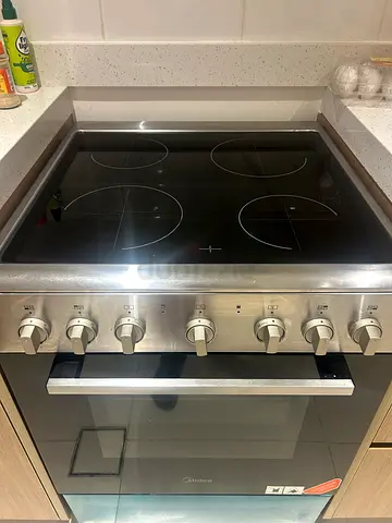 Built-in Electric Ceramic Hob with Oven - Stainless Steel