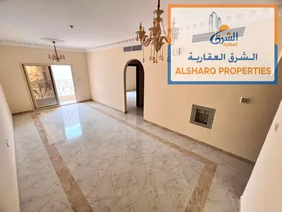 غرفة وصالة غرفة ماستر 2 حمام مساحة كبيرة جداً خزائن بالحائط تشطيبات راقية