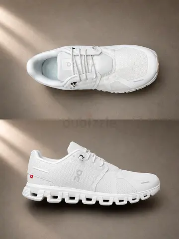 On Cloud Men's White Running Shoes - Size Unknown, Excellent Condition