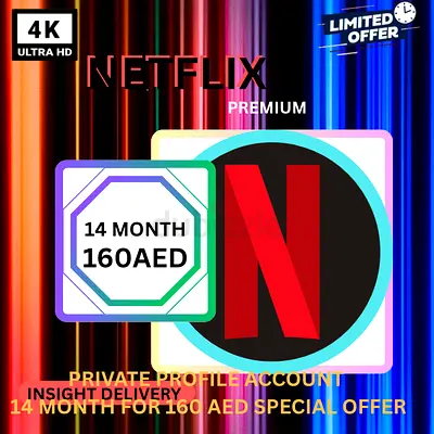 NETFLIX 4K PREMIUM MEMBERSHIP 14 MONTH PLAN WITH PRIVATE PROFILE LIMITED OFFER