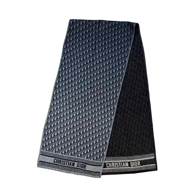 Christian Dior Reversible Scarf Wool and Cashmere