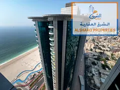 Direct Sea View on Ajman Corniche | Spacious 1 Bedroom Apartment in Corniche Towers | Balcony | 24/7