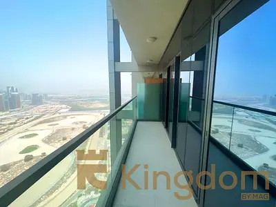 شقة بغرفة نوم واحدة | برج أيكون سيتي C | شرفة وإطلالة على المدينة | غير مفروشة