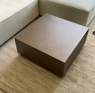 Minimalist Square Coffee Table - Low Profile Wooden Finish from Home r us