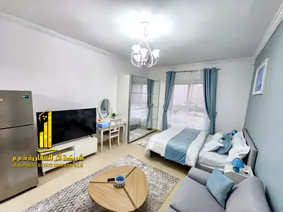 A golden opportunity! Luxurious, fully furnished studio apartment for monthly rent in Al Yasmin Tow