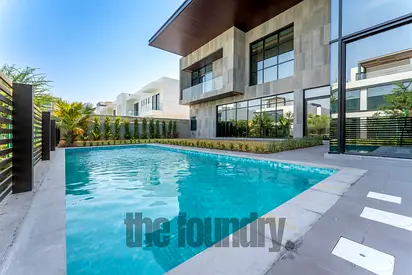 New Custom 5-Bedroom Spec Villa with Burj Khalifa Views