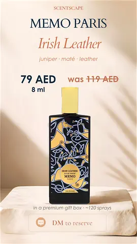 Memo Paris Irish Leather 8ml Travel Spray — Authentic