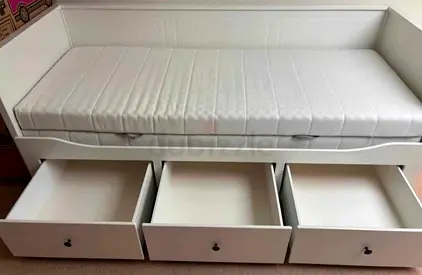 IKEA Hamnes day bed with 2 mattress and