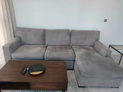 Crate&barrel lshape sofa