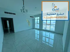 2BR in Ajman Corniche, 2nd tenant, city & creek view, master room, wardrobes, prime location.