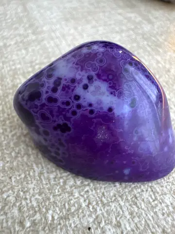 Polished Purple Grape Agate Crystal Stone