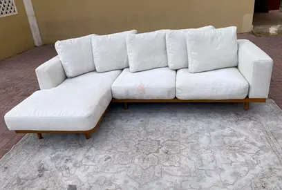 Excellent condition West elm Newport L shape Sofa Beige
