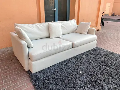 Stylish Modren - Crate&Barrel Lounge Deep feather filled Sofa Beige