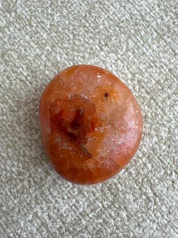 Polished Natural red/orange agate