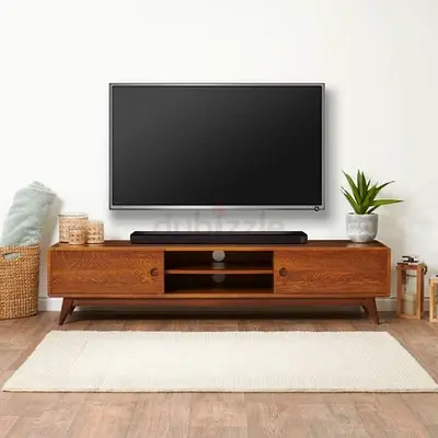 Mid Century Modern Wooden TV Stand and Entertainment Center