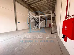 Warehouse for Rent in Al Saja’a | Prime Main Location | Spacious Area | Modern Design | Mezzanine