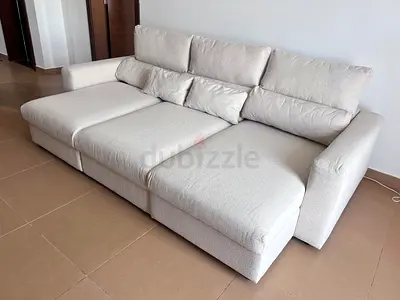 Ikea Eskilstuna L shape sofa bed with storage