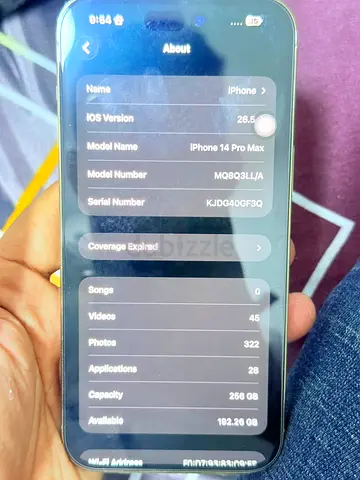 iPhone 14 Pro Max 256GB - Space Black, iOS 16.5, Good Working Condition